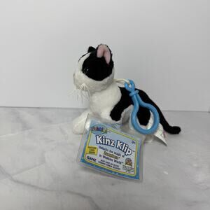 Webkinz Kinz Klip Black White Cat Tuxedo Unopened Code Ganz